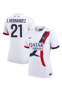 Fotbalové Dres Paris Saint-Germain Lucas Hernandez #21 Dámské Venkovní Oblečení 2024-25 Krátký Rukáv